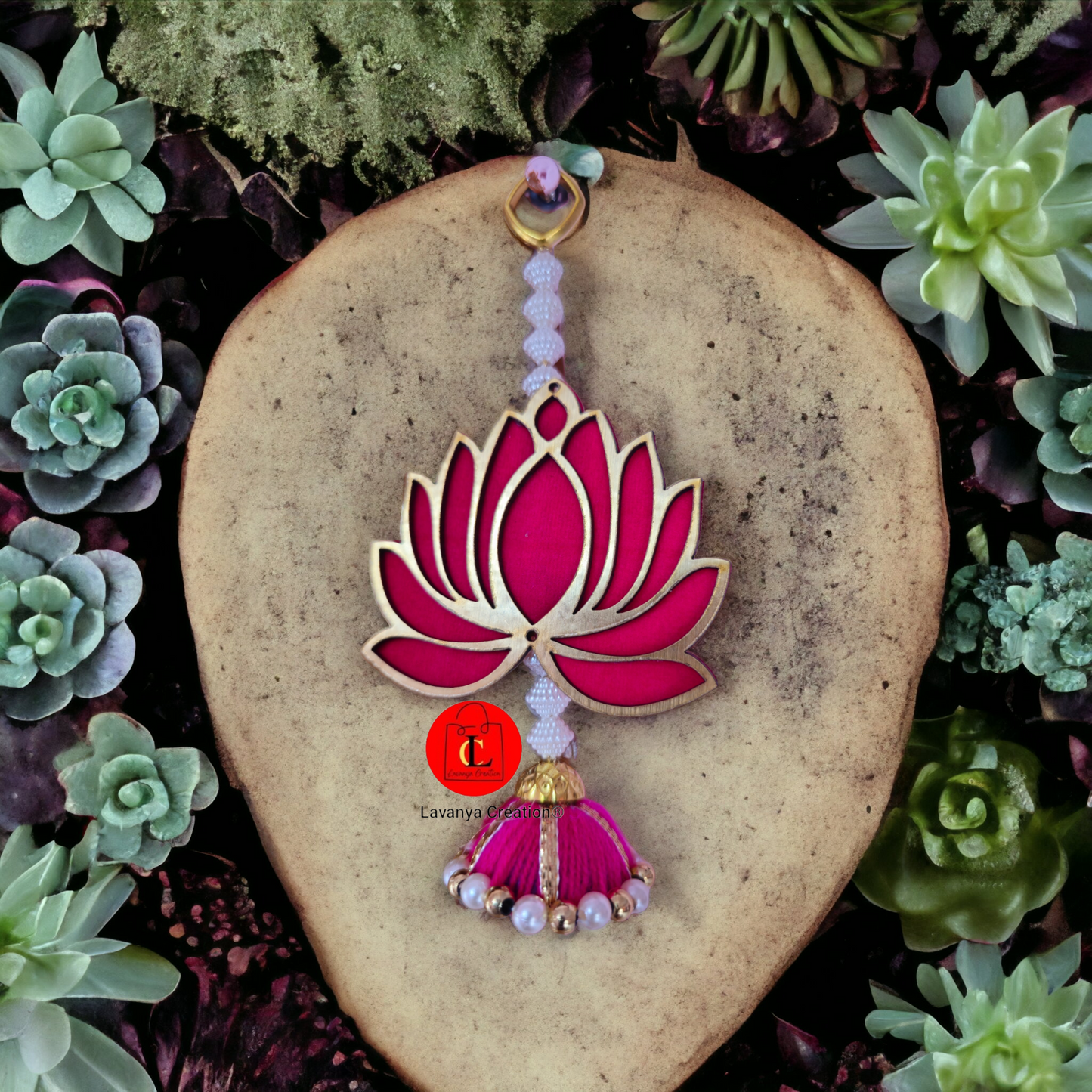 6 lotus door, wall hanging toran