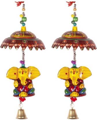 Hanging Ganesh JI 2P, Green Ganesh Ji